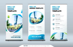 Business Roll Up Trade Show Signs