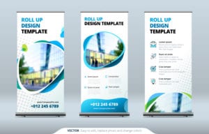 Business Roll Up Trade Show Signs