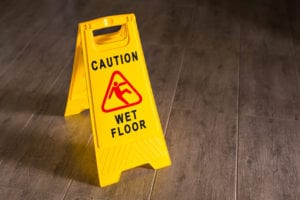 Yellow Wet Floor Sign