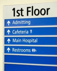 Hospital Directory Signs