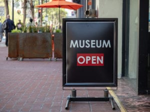 Museum open sign